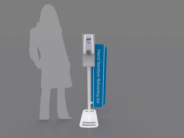 MOD-9001 Hand Sanitizer Stand with Graphic  -- Image 2